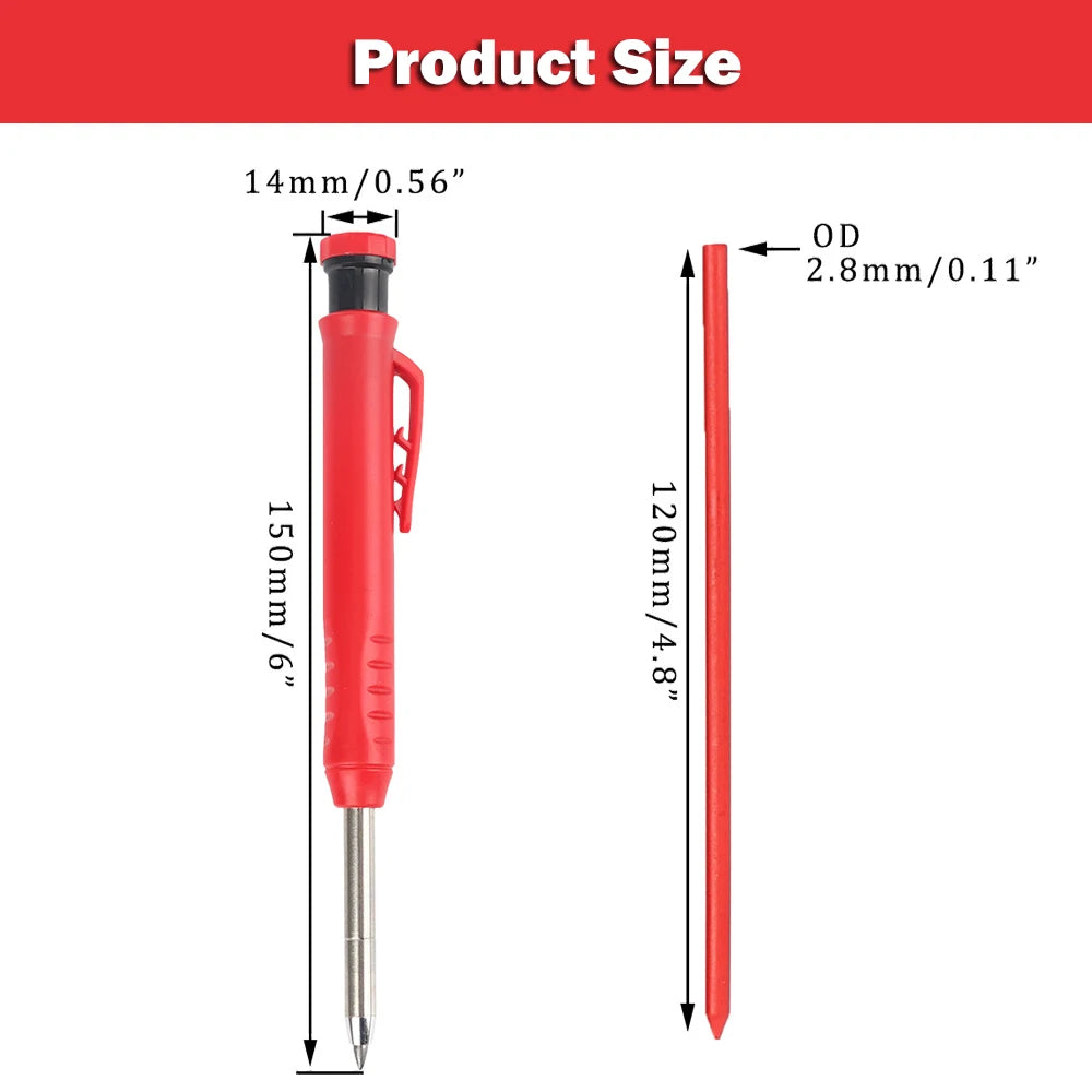 Mechanical Carpenter Pencil with Built-in Sharpener